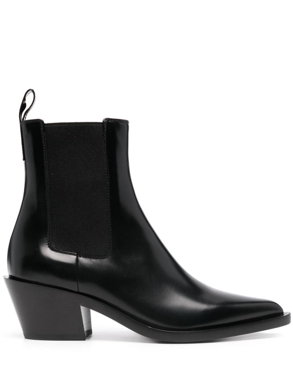 ショートブーツ・ブーティ VERSACE BLACK LEATHER ALBA ANKLE BOOTS Versace Black Leather Alba Ankle Boots from $916.00 - on