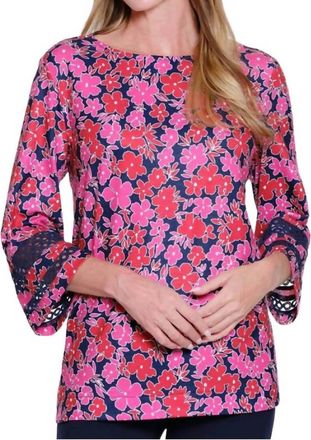 Multiples Refined Floral Blouse In Multi