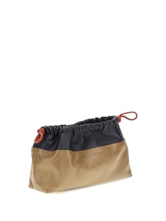 Pierre Hardy Womens Twin Clutch Bag Navy-Camel-Rust Shoulder