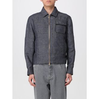 Brunello Cucinelli Black Linen Zip Jacket, Brand Size 44 (US Size 34)