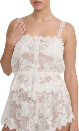 Kat The Label Florence Lace Camisole in Antique at Nordstrom, Size X-Large