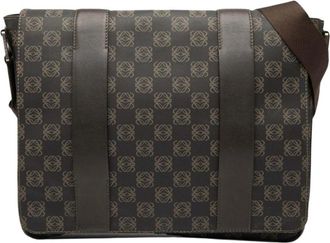 Loewe Pre-owned Patroon Messenger Bag - Dames - Vintage Schoudertas - Bruin - ONE Size - Vintage