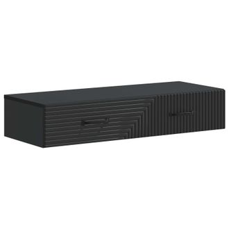 vidaXL Mesa Lateral Montada En La Pared Negro 87,5 X 34,5 X 17 Cm Vidaxl