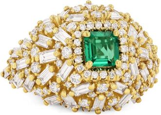 Suzanne Kalan 18kt geelgouden ring met diamant