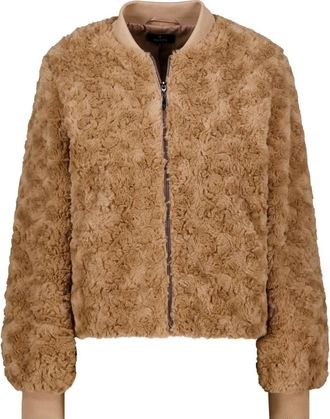 Monari Nepbont Jas - Dames - Jassen - Bruin - L - Nepbont - Jassen