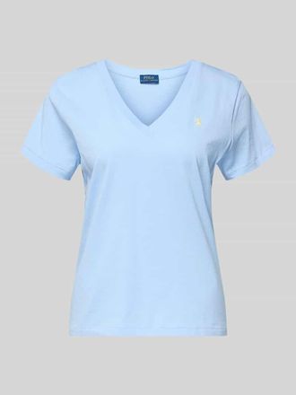 Polo Ralph Lauren Regular Fit T-Shirt aus reiner Baumwolle in Hellblau, Gr&ouml;&szlig;e XXL