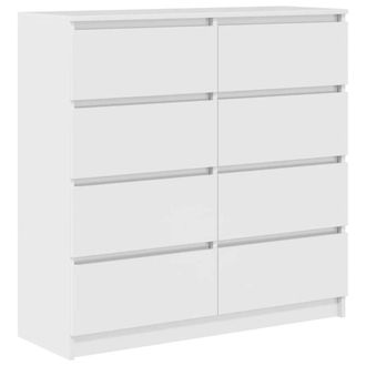 Berkfield Home Sideboard White 100x35x99 cm Engineered Wood | Size: 100 x 35 x 99 cm