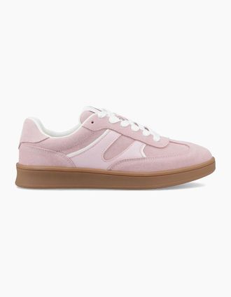 Hush Puppies Womens Hush Puppies MAURA Womens Casual Trainers Pink - Size: 4