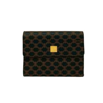 Celine Pre-owned Wallets, female, Black, Size: ONE SIZE Pre-owned Macadam PVC Trifold Wallet