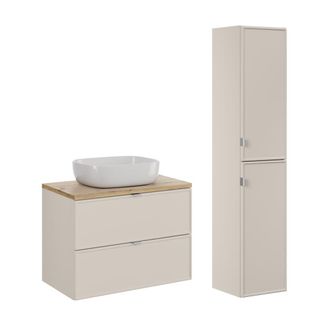 Petits Meubles Set de muebles con lavabo y columna estratificado 80.6cm