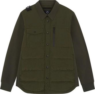 Mastrum Softshell Dons Quilt Overshirt - Heren - Gewatteerde jassen - Groen - L - Nylon - Jassen