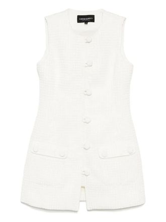 Cynthia Rowley Paige jacquard dress - White