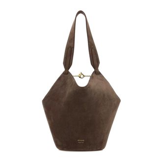 Khaite Tote Bags, female, Brown, Size: ONE SIZE Mini Lotus Tote