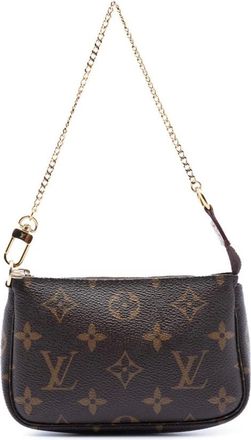 Louis Vuitton Pre-owned Mini Bags, female, Brown, Size: ONE SIZE Pre-owned Chain Handle Mini Bag