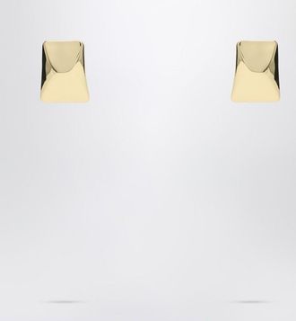 Anine Bing Rectangular curved gold earrings