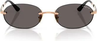 Vogue Sunglasses Vo4342 S 515287 Rose Gold/Smoke Gray Women
