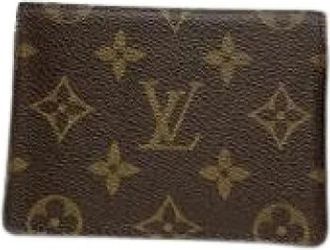 Louis Vuitton Pre-owned Leren Portemonnee - Dames - Vintage Accessoires - Bruin - ONE Size - Leer - Vintage