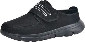 Generic 2022 Mens Autumn Winter Lightweight Walking Shoes Soft Sole Non Slip Heel Warm Home Casual Footwear (Black, 11.5)