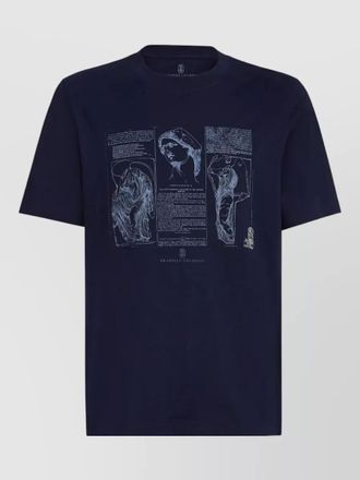 Brunello Cucinelli crew neck graphic print t-shirt