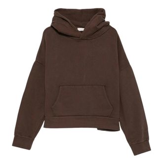 Entire studios Sudadera con capucha y bolsillo canguro de hombros ca&iacute;dos - Sweatshirts & Hoodies - Hombre - Marr&oacute;n - XL
