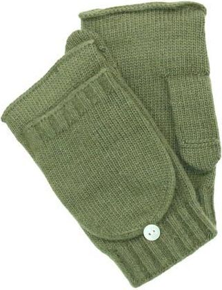Portolano Flip Top Fingerless Gloves in Oliva at Nordstrom Rack