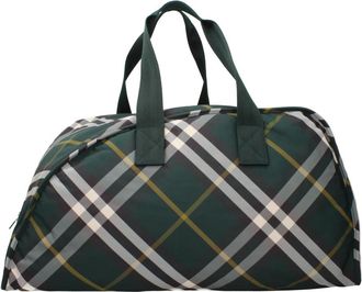 Burberry Check Duffle Bag - Heren - Weekendtassen - Groen - ONE Size - Tassen