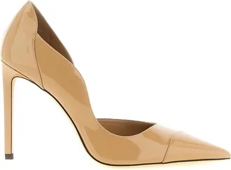 Jimmy Choo London Beige Leather High Heel Womens Pumps