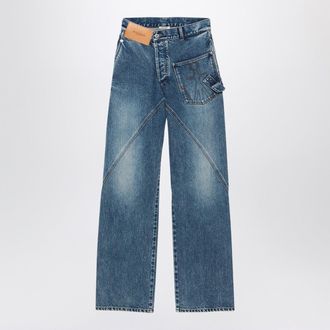 J.W.Anderson Jw Anderson Mid Blue Twisted Denim Jeans