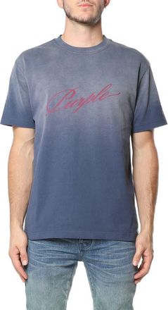 Purple Heavyweight Cotton Graphic T-Shirt in Blue at Nordstrom, Size Large