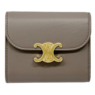 Celine Gray Leather Wallet (Bi-Fold) (Pre-Owned)