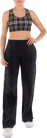 Burberry Immy Vintage Check Cropped Tank Top, Size XX-Small