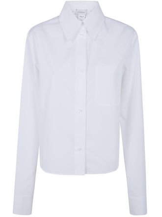 Sportmax Spxceppo Popeline Cotton Cropped Shirt