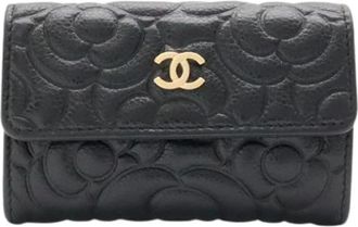 Chanel Pre-owned Business card case - Dames - Vintage Accessoires - Zwart - ONE Size - Vintage