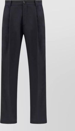 Paul & Shark pleated straight-leg trousers