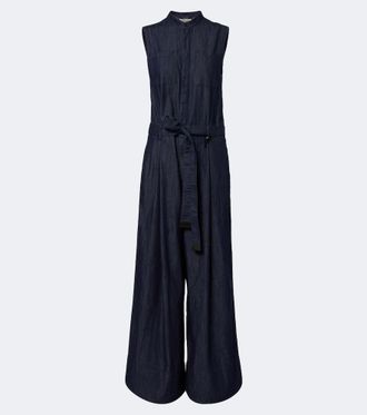 Max Mara Wide-leg denim jumpsuit