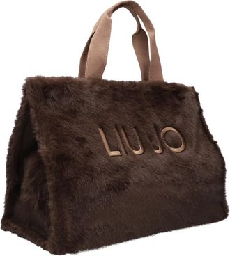 Liu Jo Tassen, Dames, Bruin, ONE Size, Nep Bont Tas
