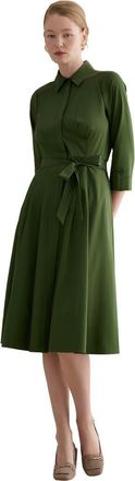 Hobbs London Brigitta Midi Dress in Pine Green at Nordstrom, Size 12