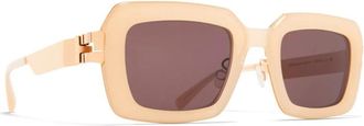 Mykita UNA 916 SUN Zonnebrillen - unisex - Zonnebrillen - Beige - 50 MM - Accessoires