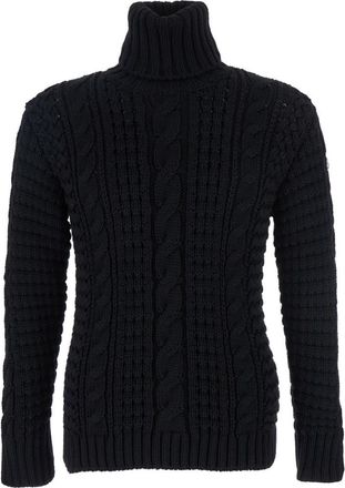 Moncler Black Knitted Turtle Neck Sweater