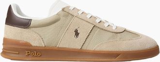 Polo Ralph Lauren Mens Polo Ralph Lauren HRT Aera PP Trainers 004 Milkshake/Dark Brown - Tan - Size: 11
