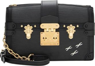 Louis Vuitton Black Epi Leather Trunk Clutch (Authentic Pre-Loved)