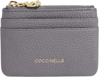 Coccinelle C-Me Small Card Holder - Dames - Portefeuilles - Grijs - ONE Size - Katoen - Accessoires
