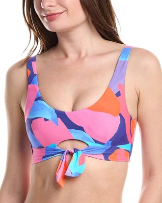Sea Level Australia Paintball Tie Front Crop Top