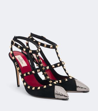 Valentino Garavani Salones Rockstud de ante