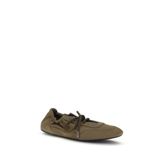 Prada Womens Bicolor Cotton Athletic Sneakers