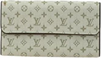 Louis Vuitton Pre-owned Canvas Portemonnee - Dames - Vintage Accessoires - Groen - ONE Size - Vintage