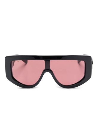 Gucci rectangle-frame sunglasses - women - Acetate - One Size - Black