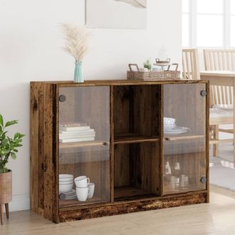 Berkfield Home Sideboard Old Wood 102x37x75.5 cm Engineered Wood in Brown