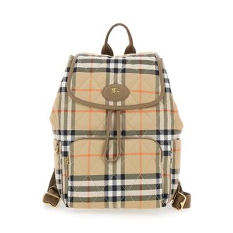 Burberry Embroidered Canvas Backpack