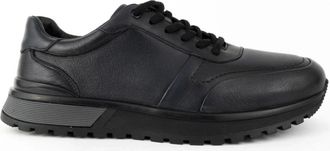 Sergio Moretti Veterschoenen voor vrije tijd - Heren - Sneakers - Blauw - 42 EU - Leer - Schoenen